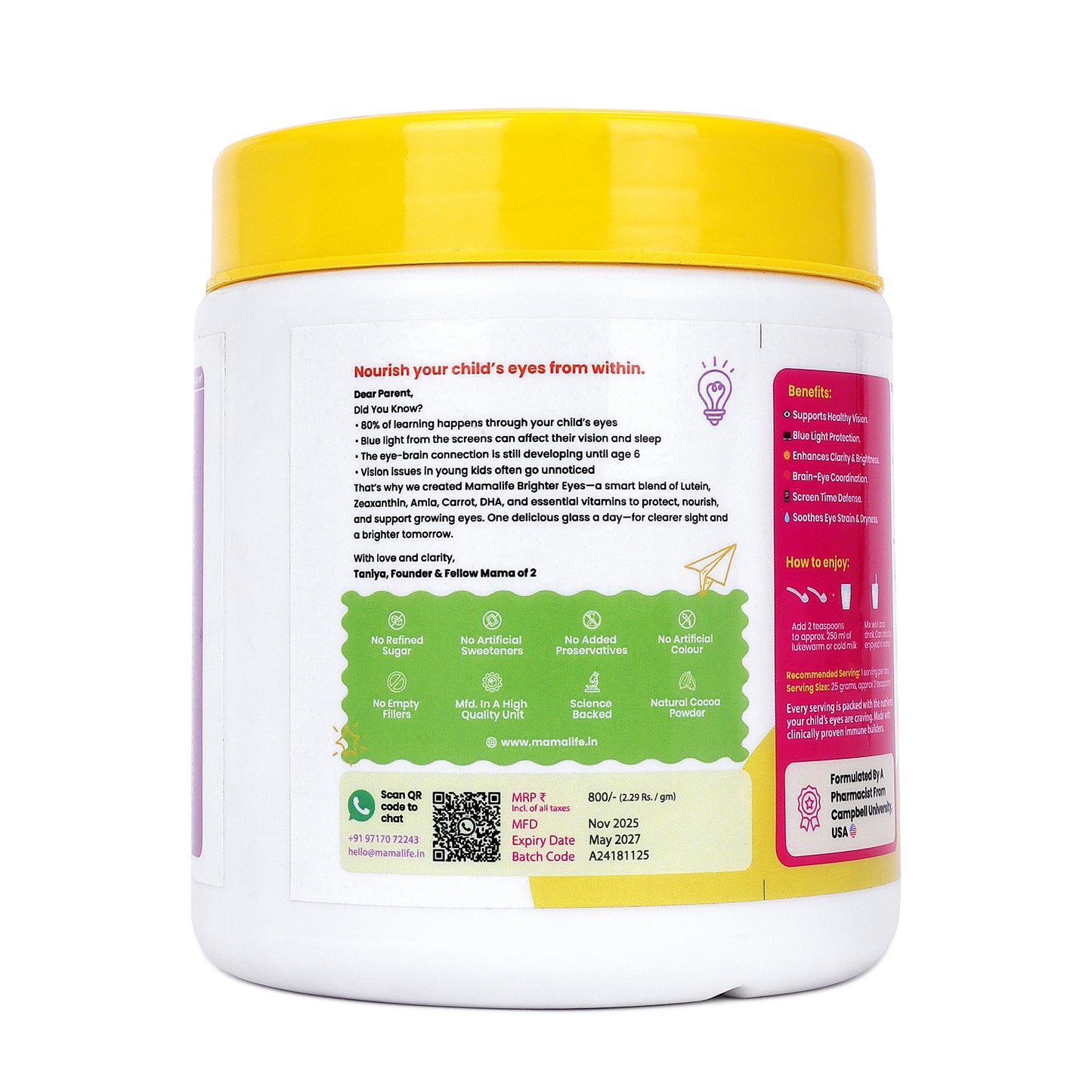 Brighter Eyes Kids Milk Mix (2-6 Years)