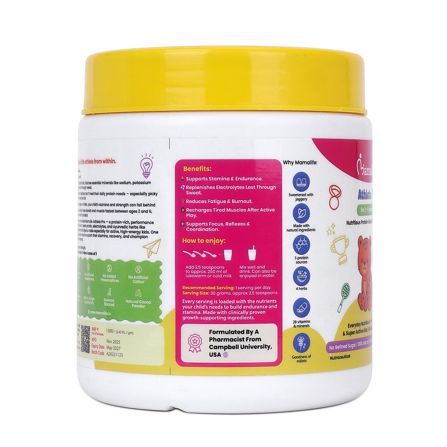 Athlete Pro Kids Protein-Rich Milk Mix (2-6 Years)