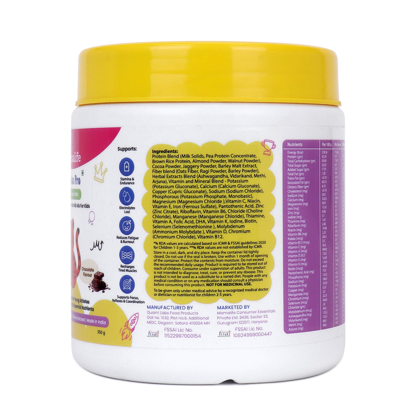 Athlete Pro Kids Protein-Rich Milk Mix (2-6 Years)