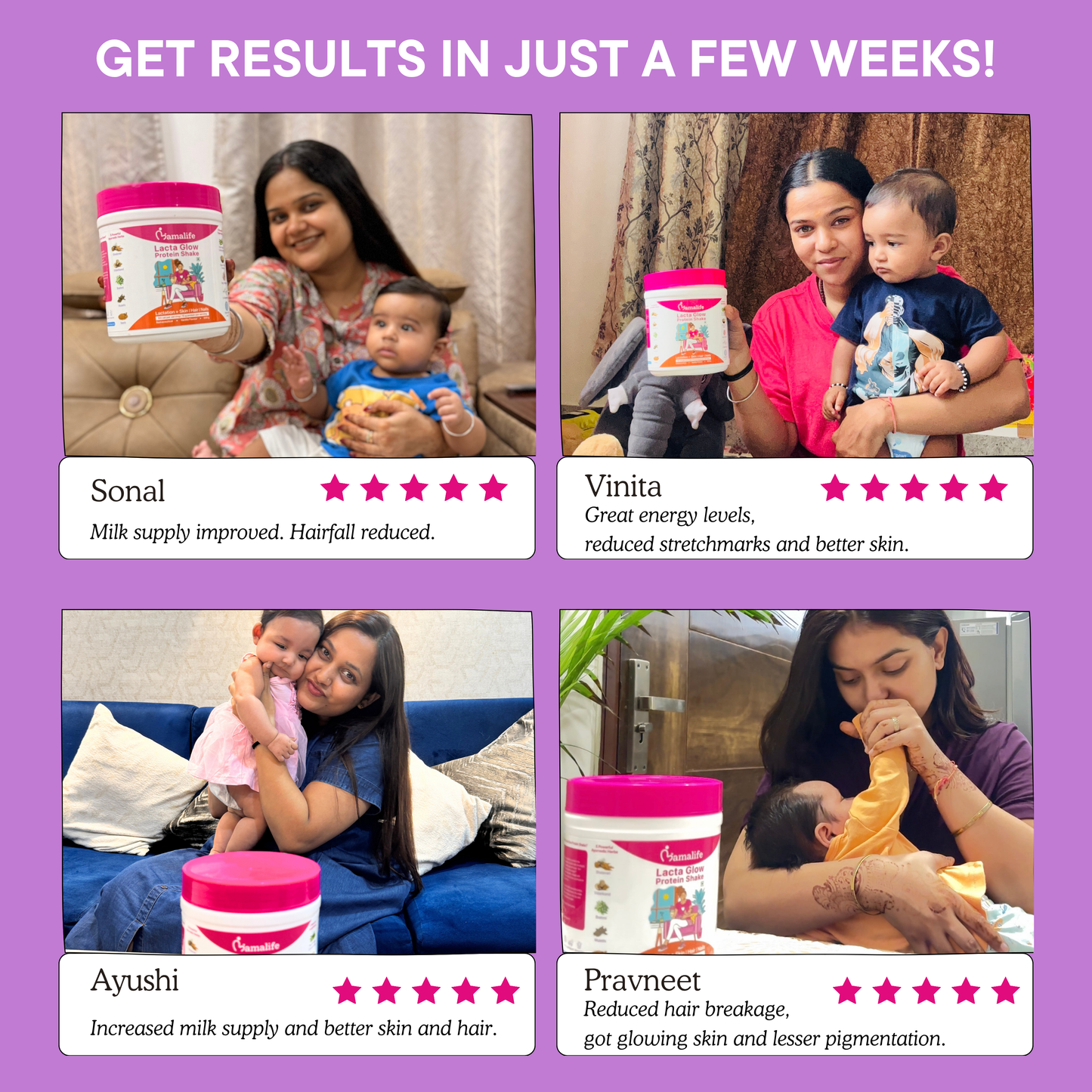 Lacta Glow Protein Shake (Stretchmark Healing + Better Lactation)